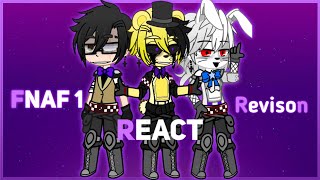 FNaF 1 React to Revision By LunaticHugo 🐰 [upl. by Reuven196]