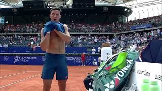 Luciano Darderi shirtless in Hamburg [upl. by Callas]