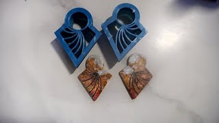 Making earrings with Polyclayplays new cutterstamper [upl. by Ratep]