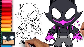 How To Draw Phantom Meowscles  Fortnite [upl. by Sivahc]