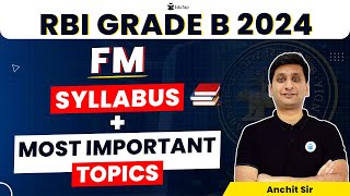 RBI Grade B Finance and Management FM Syllabus Preparation Strategy  FM Topics RBI Manager 2024 [upl. by Xirtaeb]