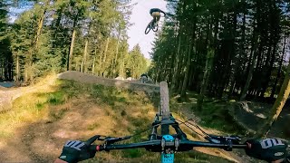 RIDING INSANE NEW DOWNHILL MTB JUMPS [upl. by Adlesirhc999]