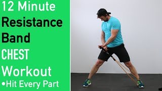 Resistance Band Chest Workout 🔴 No Attaching Bands to Anything 🔴 [upl. by Letnohs65]