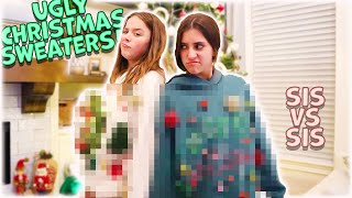 Ugly Christmas Sweater Challenge VS my Sister [upl. by Lathe397]