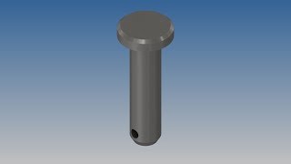 Autodesk Inventor 2019 exercise modelCast Valve Clevis Pin [upl. by Xirdnek542]