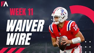 2024 Fantasy Football Week 11 Waiver Wire Top Picks [upl. by Irep]