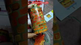 Making of Flowers Vase Painting of Flowers vaseart creativity [upl. by Mcadams439]