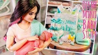 How To Make My Mini Baby Stuff Cute Diaper Cake from Recycled Packaging [upl. by Thia]