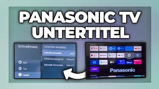 Panasonic TV Untertitel einschalten  ausschalten  Tutorial [upl. by Ecirtnas]