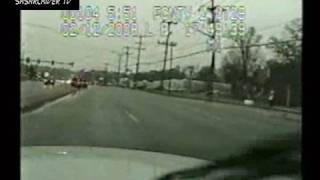 Police dash cam fatal accident after officer crashes [upl. by Llegna]