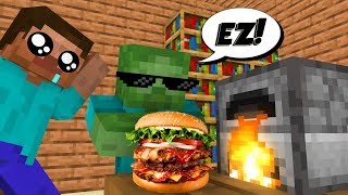 Monster School COOKING CHALLENGE  Funny Minecraft Animation [upl. by Lindblad]