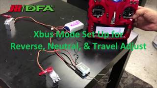 JRDFA Xbus Mode Set Up for Reverse Neutral amp Travel Adjust Vol08 [upl. by Gnav141]