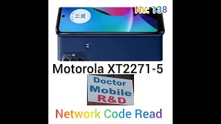 Motorola XT22715 Network Code Read Done [upl. by Anaujik]