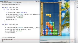 Lets make 16 games in C TETRIS [upl. by Schlicher]