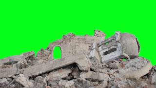 Green Screen Church Rubble [upl. by Pillihpnhoj]