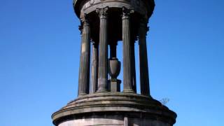 Dugald Stewart Monument Calton Hill Edinburgh Scotland April 1st [upl. by Jahdol19]