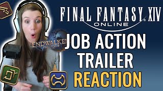 ENDWALKER JOB ACTION TRAILER REACTION FFXIV [upl. by Anileme725]