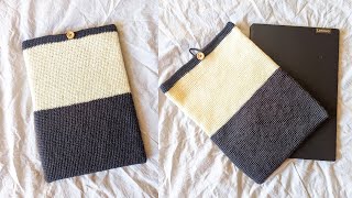 Crochet laptop cover tutorial any size [upl. by Kathe]