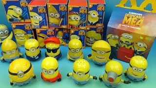 2024 DESPICABLE ME 4 set of 10 McDONALDS HAPPY MEAL MOVIE COLLECTIBLES VIDEO REVIEW [upl. by Annahtur198]