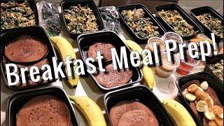 Breakfast Meal Prep Low Carb Scrambled Eggs and High Carb Protein Pancakes [upl. by Ettenim]