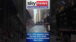 NYC LIVE Hispanic Day Parade NYC 2024 Desfile de la Hispanidad New York  Sky News Pakistan [upl. by Almat]