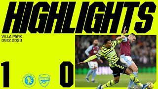 HIGHLIGHTS  Aston Villa vs Arsenal 10  Premier League [upl. by Suoivatnom]