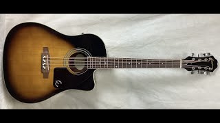 Epiphone Mandocello Conversion AJ220SCE VS [upl. by Jentoft]