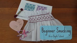 Introduction to Smocking  Beginner Smocking Tutorial  How to Smock [upl. by Aynotal]