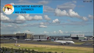 CÂMERA AO VIVO  HEATHROW AIRPORT  LONDRES [upl. by Ellekcir]