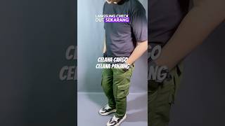 Review produk shopee affiliate tiktok affiliate Celana Cargo Celana panjang cargo murah keren [upl. by Trill]