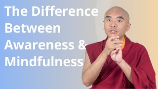 The Difference between Awareness and Mindfulness with Yongey Mingyur Rinpoche [upl. by Winonah]