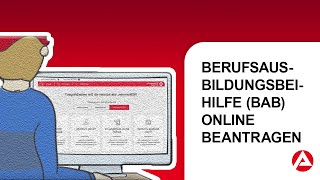 Berufsausbildungsbeihilfe online beantragen [upl. by Brendin637]