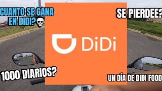 PRIMER VIDEO UN DÍA EN DIDI FOOD ¿CUÁNTO SE GANA  SE RECOMIENDA  SE GANA MUCHO [upl. by Iztim]