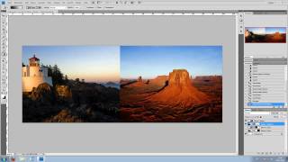 Adobe Photoshop Tutorial  Bildübergang 2 Bilder kombinieren [upl. by Noizneb]