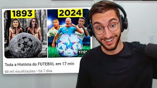 Toda a História do FUTEBOL em 17 min [upl. by Ainat]