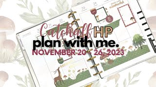 catchall plan with me  Nov 2026 2023  HP Woodland Seasons [upl. by Rayham]