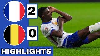 🔵France vs Belgium 20 Extended HIGHLIGHTS  UEFA Nations League [upl. by Eilahtan]