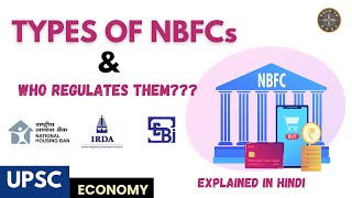 Different Types of NBFCs in INDIA  NBFC Regulations India  Economy for UPSC upsc economics [upl. by Acimat]