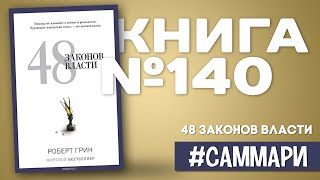 48 ЗАКОНОВ ВЛАСТИ  Роберт Грин Саммари на книгу [upl. by Negiam431]