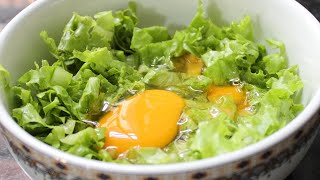 Lettuce omelette [upl. by Ruhtra780]