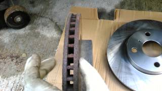 Toyota Yaris 2009 rotor replace how to diy [upl. by Eade243]