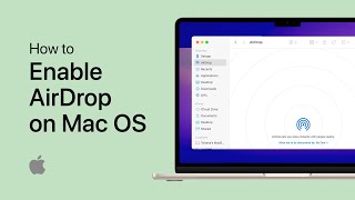 How To Enable AirDrop on Mac OS [upl. by Wilber]