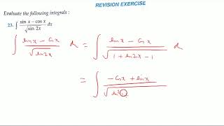 Integration sin x  cos x √ sin 2x dx [upl. by Spracklen]