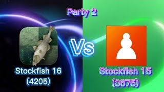 Stockfish 16 vs Stockfish 15 Party 2 Can Stockfish 15 beat Stockfish 16 [upl. by Noryd]