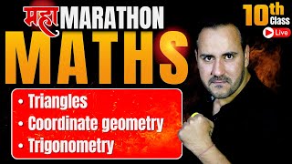 Complete Maths Marathon Part 3 Class 10th Maths Board Exam 202324 By Ushank Sir  Maths Score 8080 [upl. by Notsnarc]