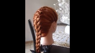 Tuto coiffure n°2 quotTresse Africainequot super facile [upl. by Affra]