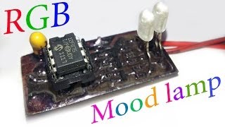 RGB Mood lamp project with PIC 12F675  Simple RGB LED blinker controller [upl. by Caleb]