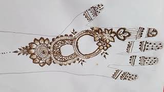 Very beautiful stylish mehndi design💜  easy arabic mehndi  mehandi design  mehndi design  Mehndi [upl. by Barcellona778]