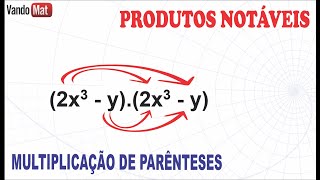 PRODUTOS NOTÁVEIS  MULTIPLICAÇÃO DE PARÊNTESES encceja concurso enem [upl. by Cilka]