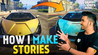 How TechnoGamerzOfficial Make Stories in GTA V😱 How to Make your own Story in GTA V Explanation [upl. by Fontes340]